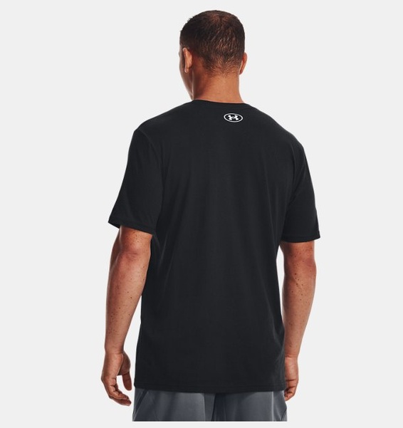 Siyah Erkek UA Camo Chest Stripe Kısa Kollu T-shirt