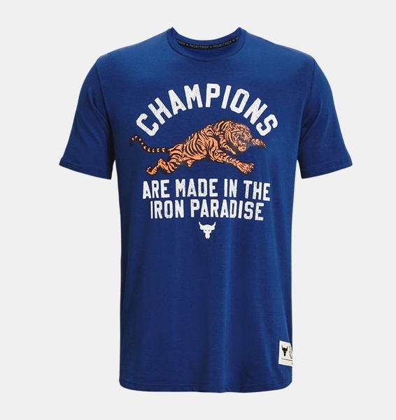 Mavi Erkek Project Rock Champ Kısa Kollu T-shirt