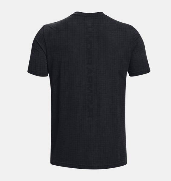 Siyah Erkek UA Vanish Dikişsiz Grid Kısa Kollu T-shirt