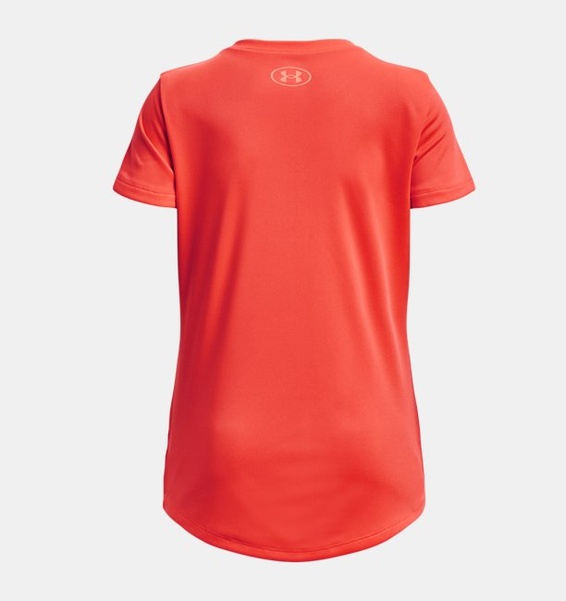 Turuncu Kız Çocuk UA Tech™ Baskılı Fill Big Logo Kısa Kollu T-shirt