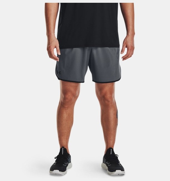 Gri Erkek UA HIIT Dokuma 6" Şort