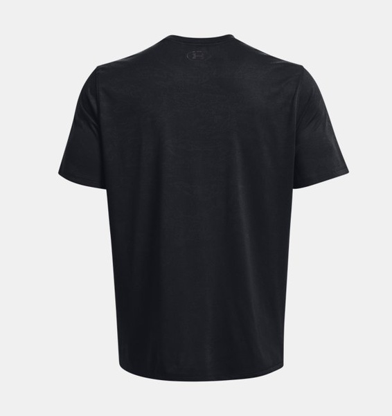 Siyah Erkek UA Tech™ Pencereli Jakarlı Kısa Kollu T-shirt