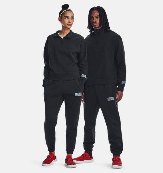 Siyah Unisex UA Summit Örme  Eşofman Altı