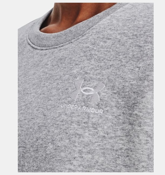 Gri Kadın UA Essential Fleece Bisiklet Yaka