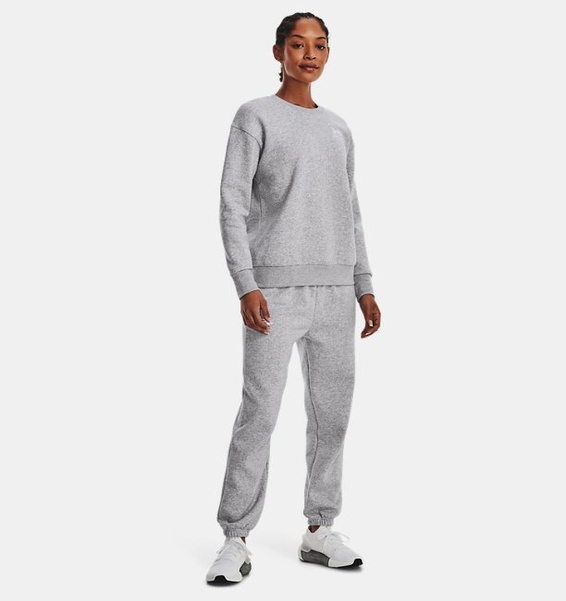 Gri Kadın UA Essential Fleece Bisiklet Yaka