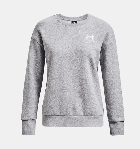 Gri Kadın UA Essential Fleece Bisiklet Yaka