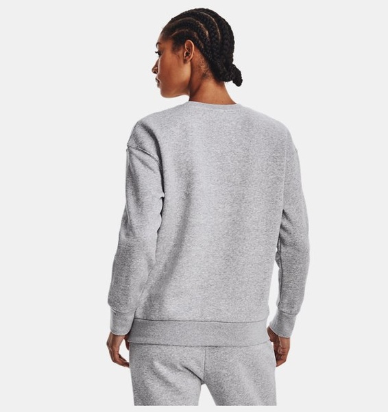 Gri Kadın UA Essential Fleece Bisiklet Yaka