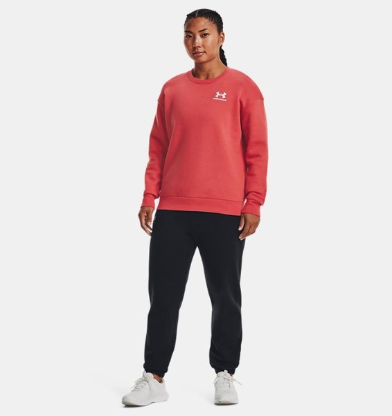 Kırmızı Kadın UA Essential Fleece Bisiklet Yaka