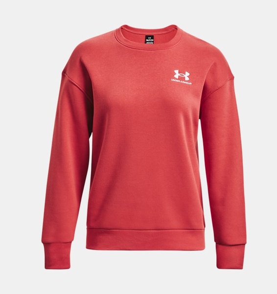Kırmızı Kadın UA Essential Fleece Bisiklet Yaka