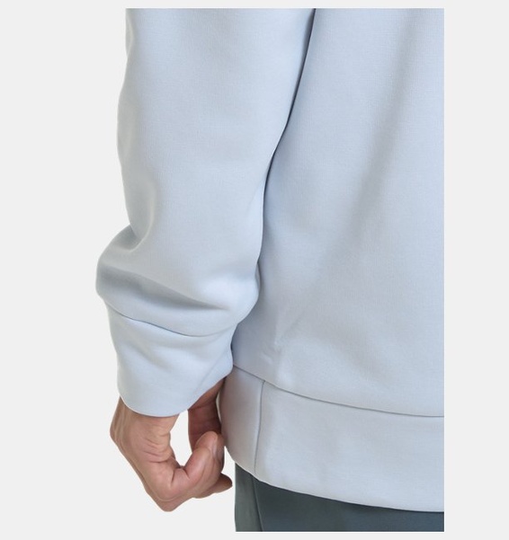 Gri Erkek UA Armour Fleece Kapüşonlu Üst