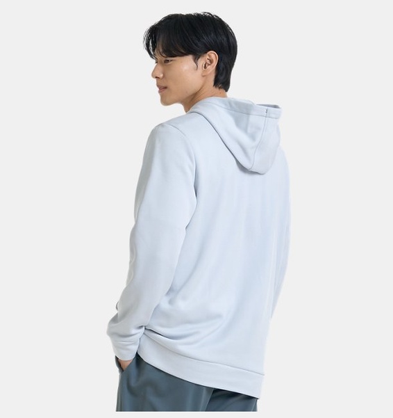 Gri Erkek UA Armour Fleece Kapüşonlu Üst
