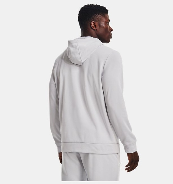Gri Erkek UA Armour Fleece Kapüşonlu Üst