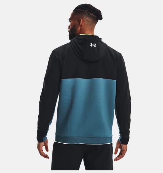 Siyah Erkek UA Storm Daytona Tam Boy Fermuarlı Sweatshirt