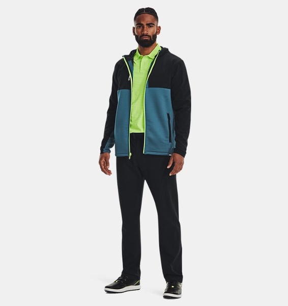 Siyah Erkek UA Storm Daytona Tam Boy Fermuarlı Sweatshirt