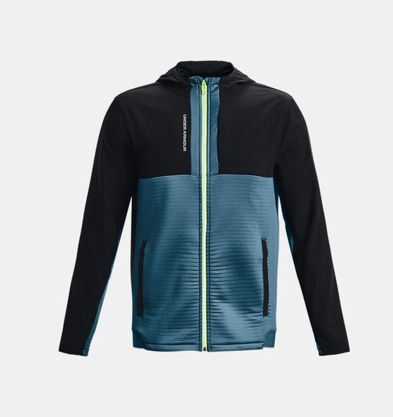 Siyah Erkek UA Storm Daytona Tam Boy Fermuarlı Sweatshirt