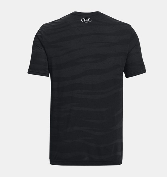 Siyah Erkek UA Dikişsiz Wave Kısa Kollu T-shirt