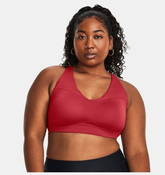 Kırmızı Kadın UA SmartForm Evolution Mid Spor Sütyeni