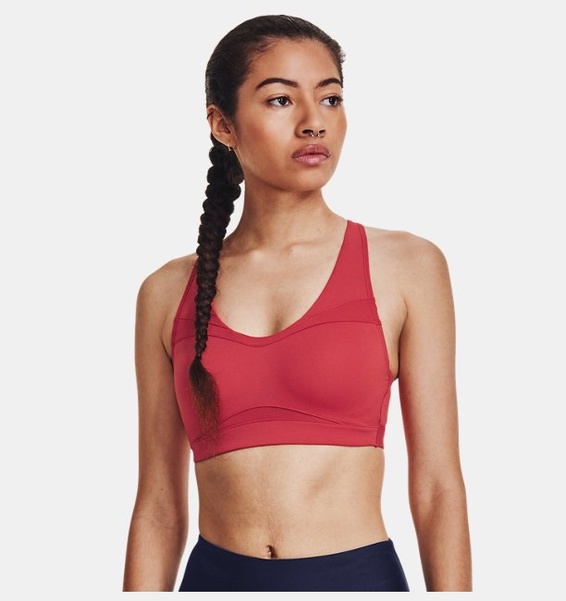 Kırmızı Kadın UA SmartForm Evolution Mid Spor Sütyeni