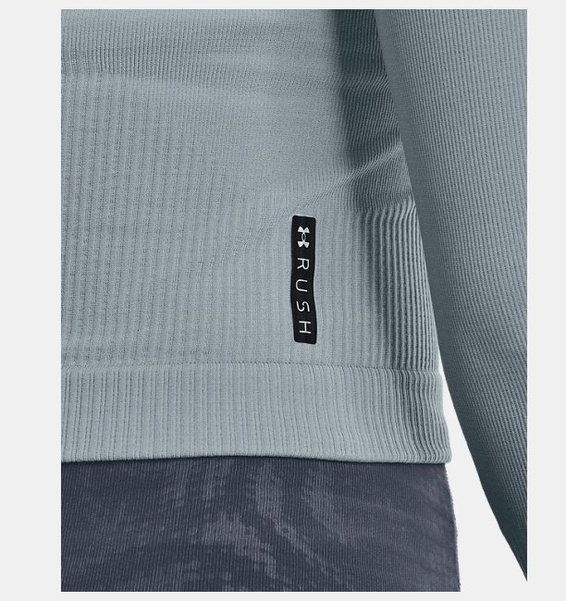 Mavi Kadın UA RUSH™ Dikişsiz Uzun Kollu T-shirt