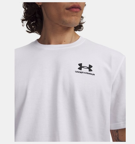 Beyaz Erkek UA LOGO EMB Heavyweight Kısa Kollu T-shirt