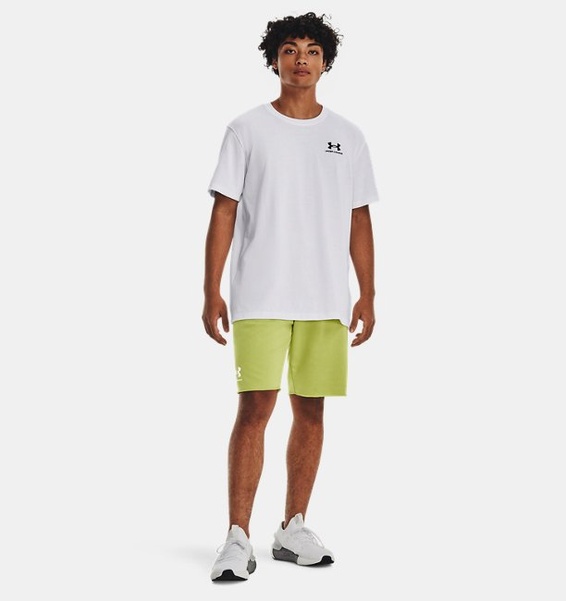 Beyaz Erkek UA LOGO EMB Heavyweight Kısa Kollu T-shirt
