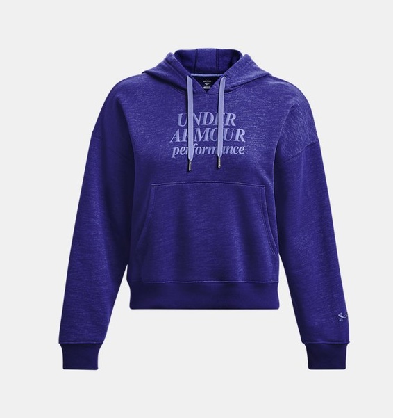 Mavi Kadın UA Essential Fleece Baskılı Kapüşonlu Üst