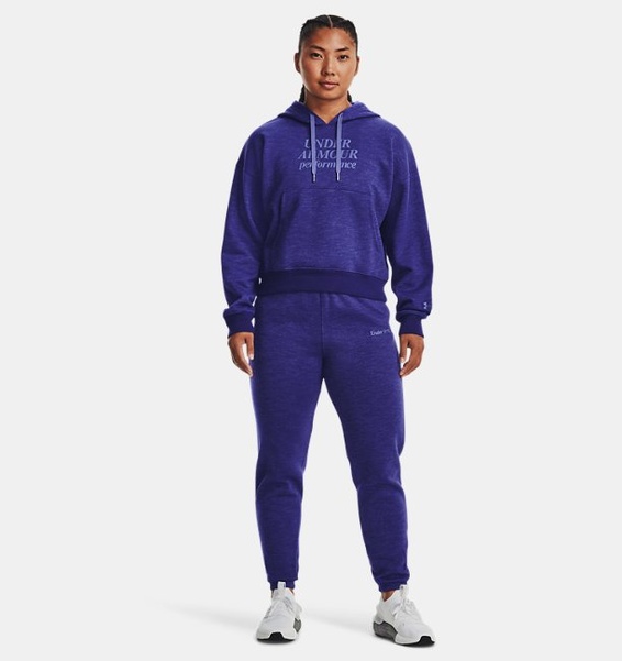 Mavi Kadın UA Essential Fleece Baskılı Kapüşonlu Üst