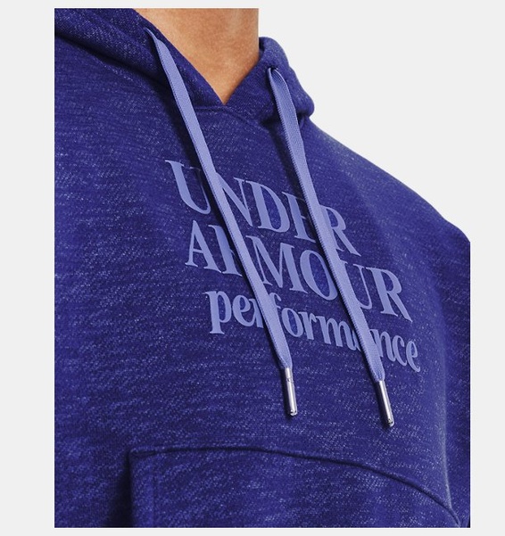 Mavi Kadın UA Essential Fleece Baskılı Kapüşonlu Üst