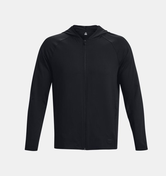 Siyah Erkek UA Meridian Tam Boy Fermuarlı Sweatshirt