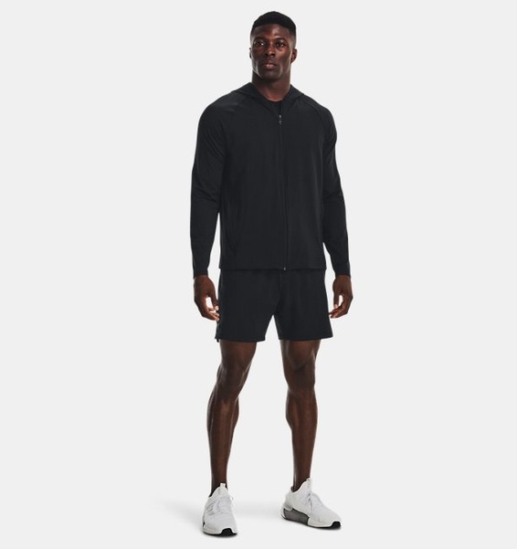 Siyah Erkek UA Meridian Tam Boy Fermuarlı Sweatshirt