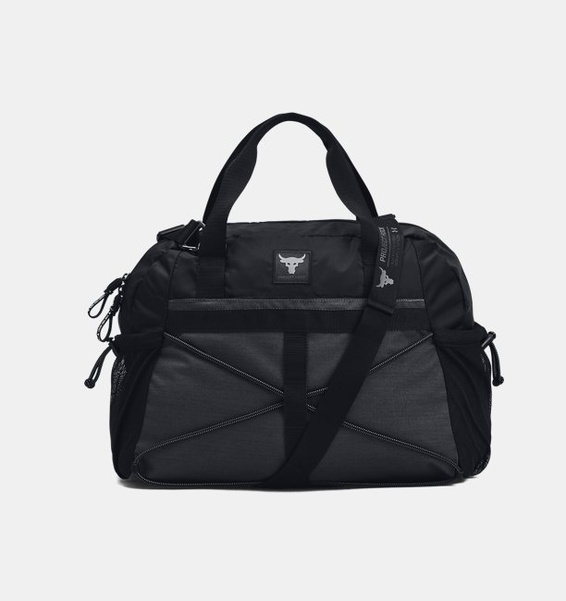 Siyah Kadın UA Project Rock Gym Bag SM Spor Çanta