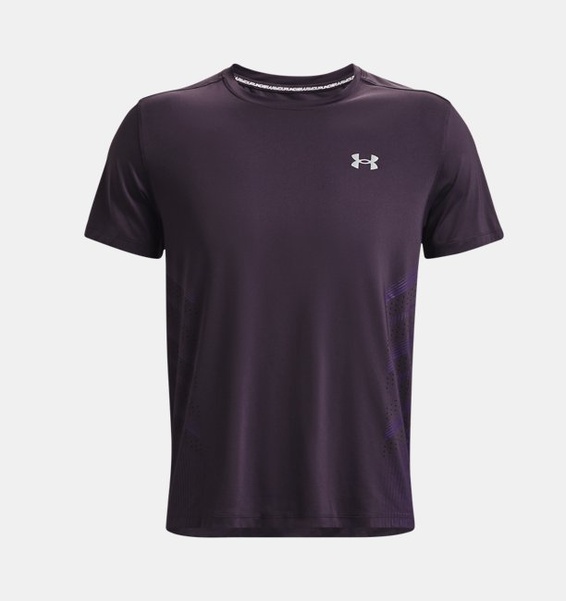Mor Erkek UA Launch Elite Graphic Kısa Kollu T-shirt