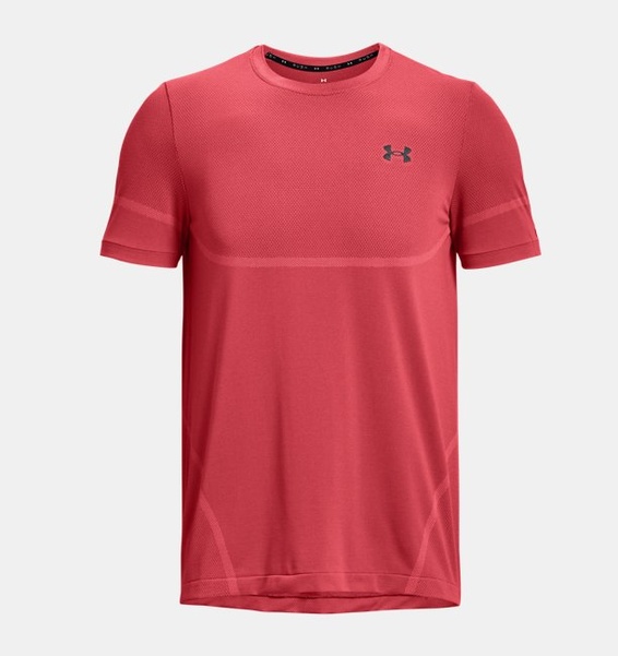 Kırmızı Erkek UA Vanish Elite Dikişsiz Kısa Kollu T-shirt