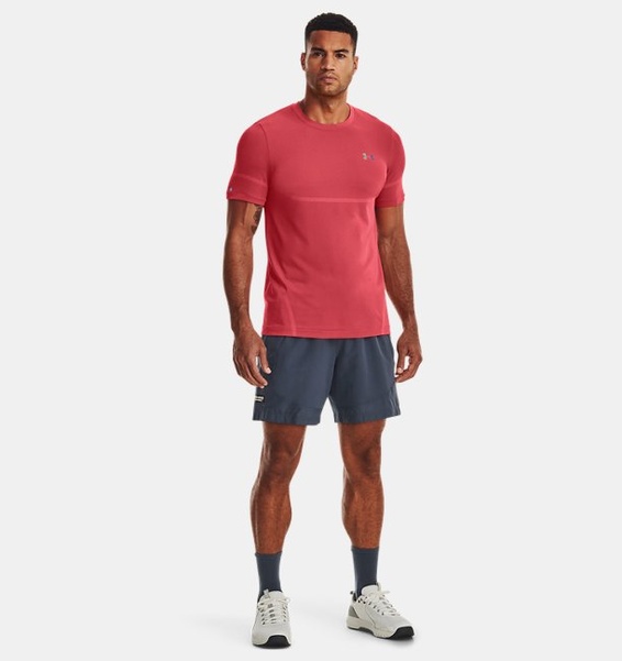 Kırmızı Erkek UA Vanish Elite Dikişsiz Kısa Kollu T-shirt