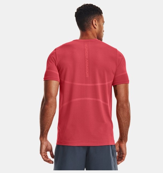 Kırmızı Erkek UA Vanish Elite Dikişsiz Kısa Kollu T-shirt