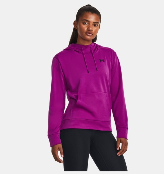 Mor Kadın Armour Fleece® Left Chest Kapüşonlu Üst