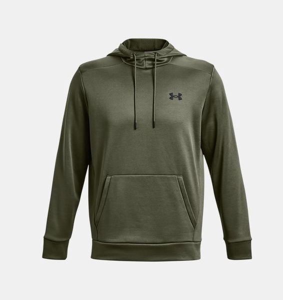 Haki Erkek UA Armour Fleece Kapüşonlu Üst