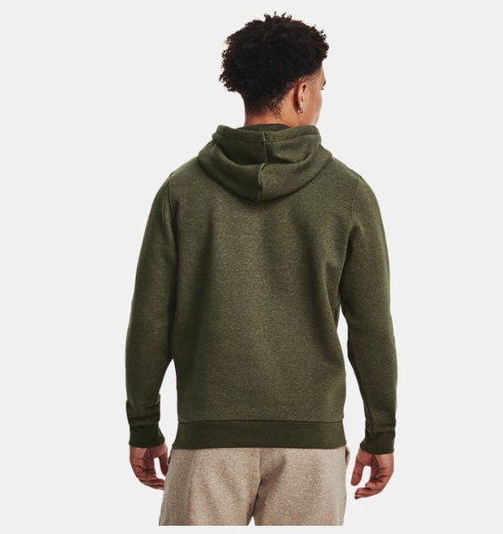 Haki Erkek UA Icon Fleece Kapüşonlu Üst