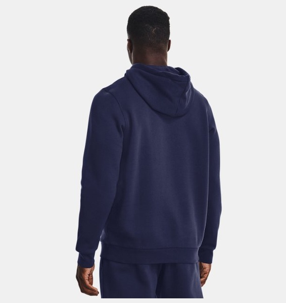 Lacivert Erkek UA Icon Fleece Kapüşonlu Üst