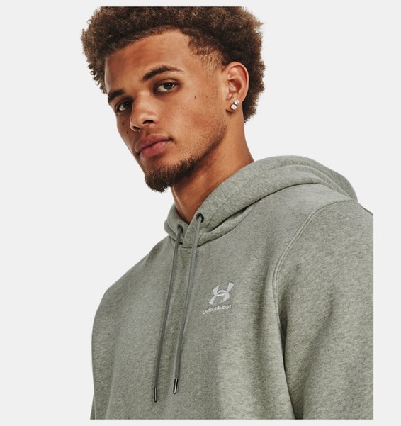 Yeşil Erkek UA Icon Fleece Kapüşonlu Üst