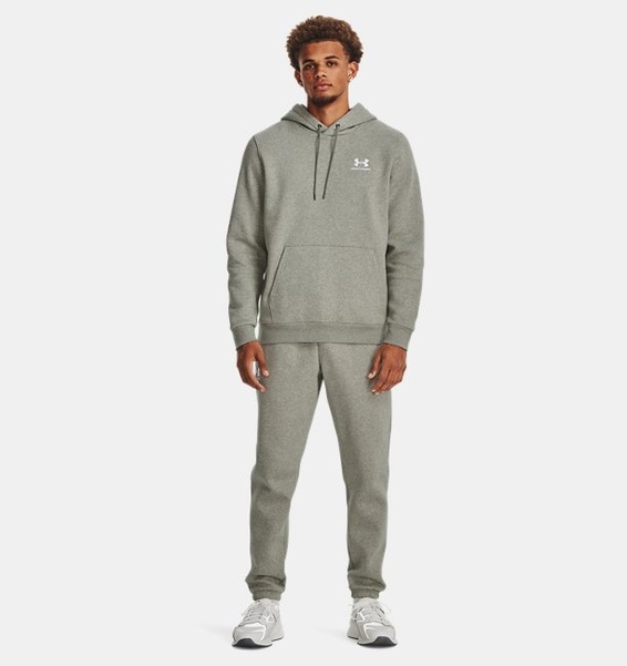 Yeşil Erkek UA Icon Fleece Kapüşonlu Üst