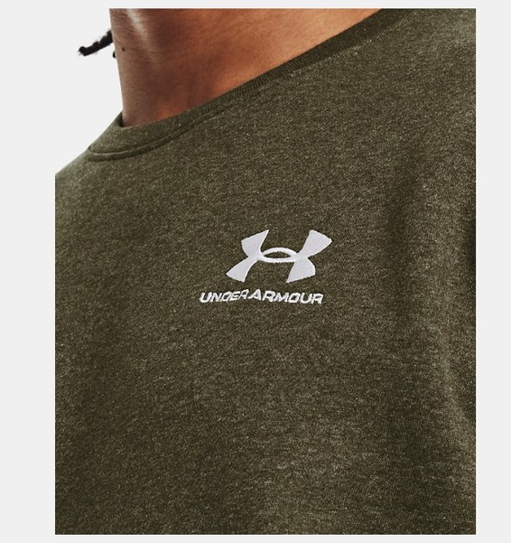 Yeşil Erkek UA Icon Fleece Bisiklet Yaka Sweatshirt
