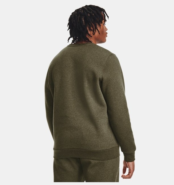 Yeşil Erkek UA Icon Fleece Bisiklet Yaka Sweatshirt
