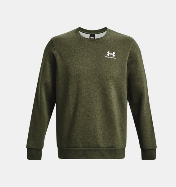Yeşil Erkek UA Icon Fleece Bisiklet Yaka Sweatshirt