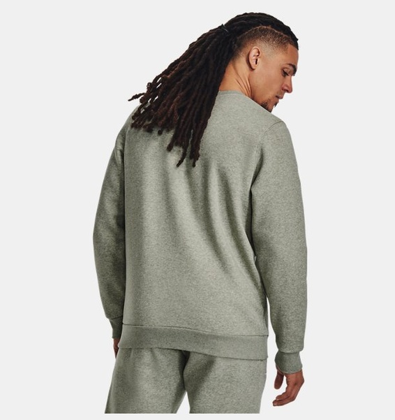 Yeşil Erkek UA Icon Fleece Bisiklet Yaka Sweatshirt