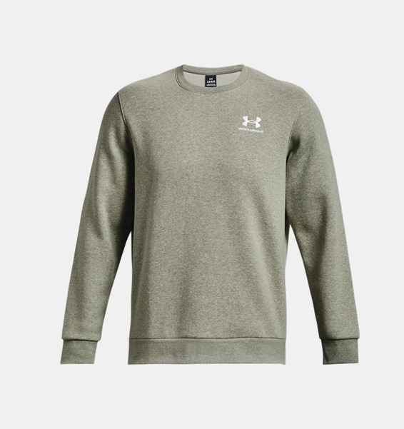 Yeşil Erkek UA Icon Fleece Bisiklet Yaka Sweatshirt