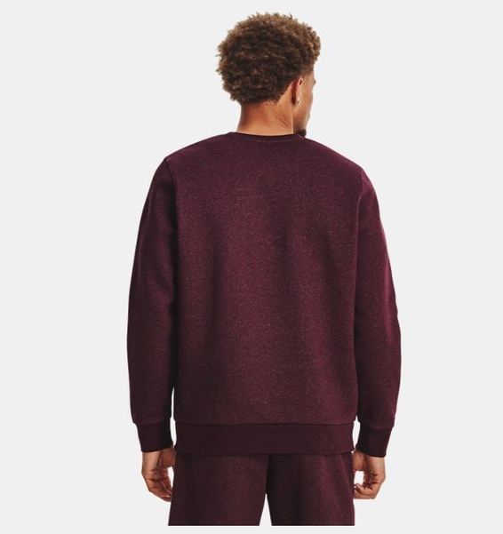 Kırmızı Erkek UA Icon Fleece Bisiklet Yaka Sweatshirt