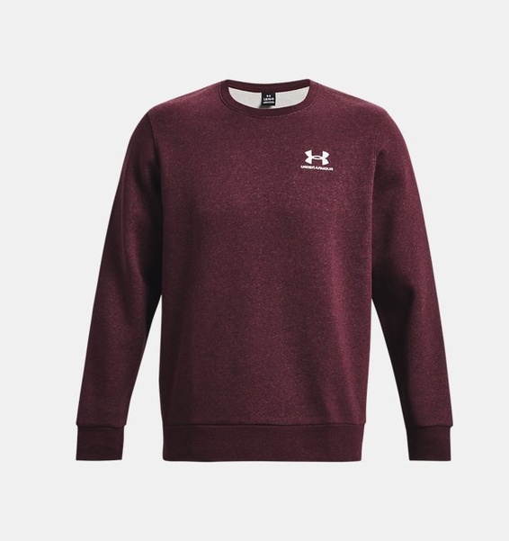Kırmızı Erkek UA Icon Fleece Bisiklet Yaka Sweatshirt