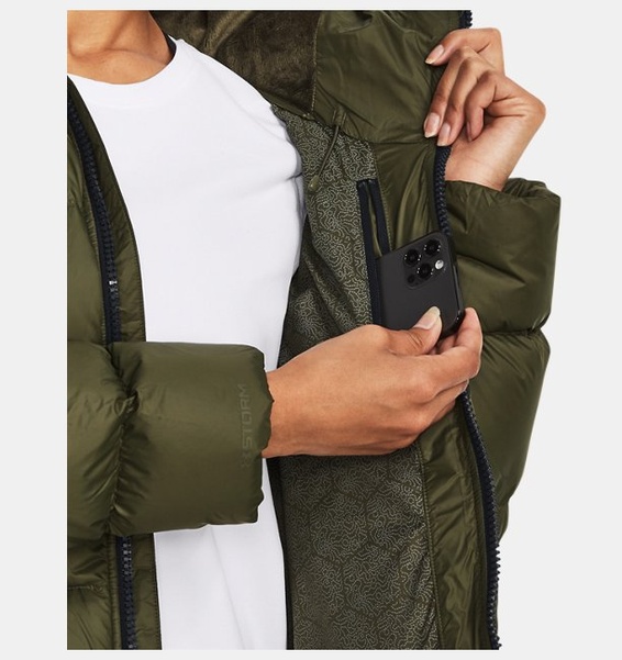 Yeşil Kadın UA Storm ColdGear® Infrared Down Mont