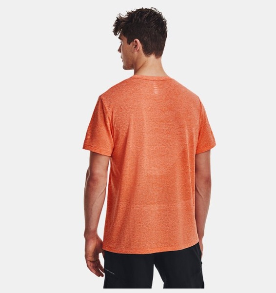 Turuncu Erkek UA Dikişsiz Stride Kısa Kollu T-shirt
